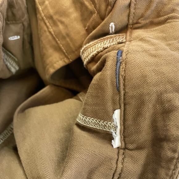 MOUSSY Vintage Women’s Pants Size 32 Brown Tapered Chino Made in Japan - Picture 8 of 8